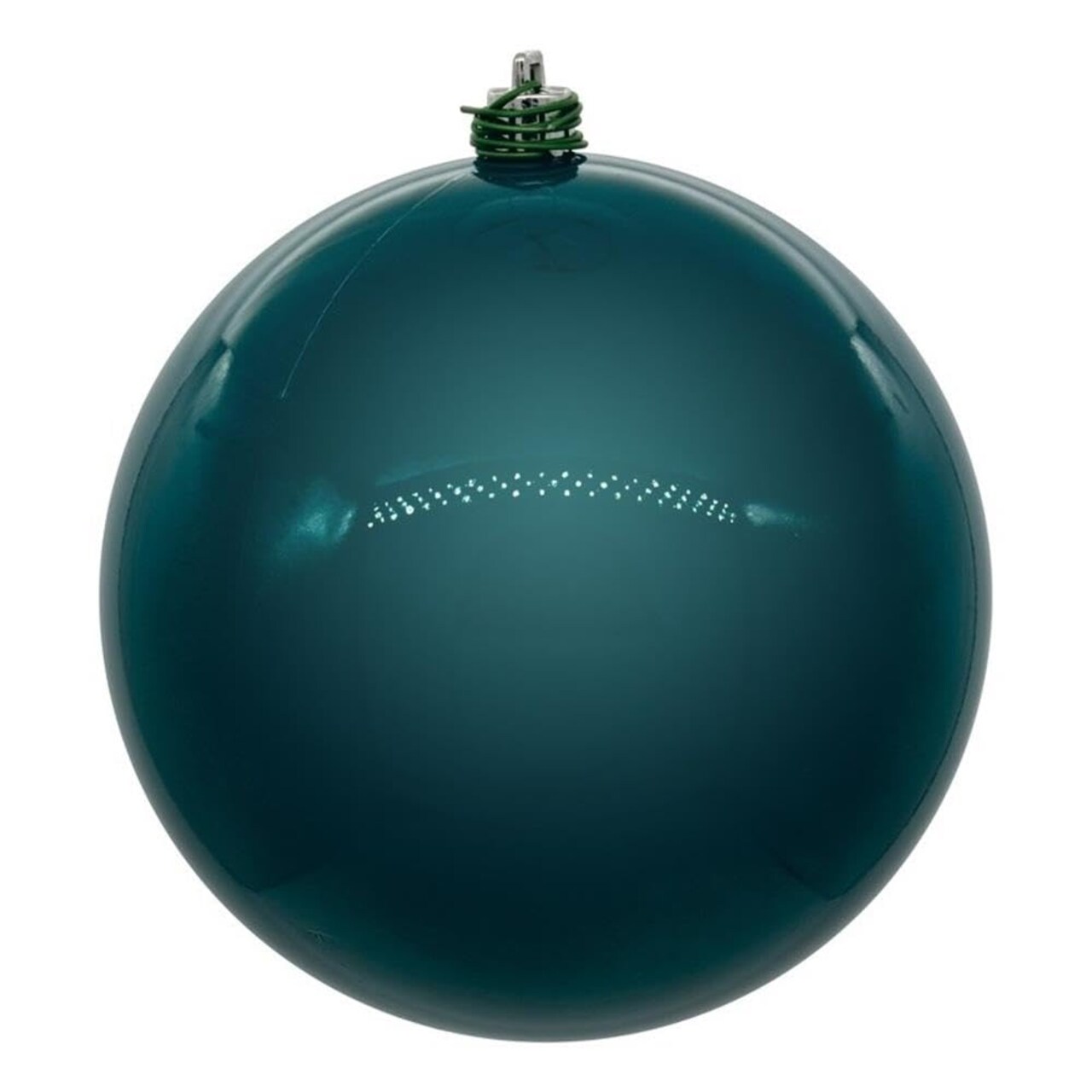 Vickerman 3" Dark Teal Pearl UV Drilled Ball Ornament 12 per bag.